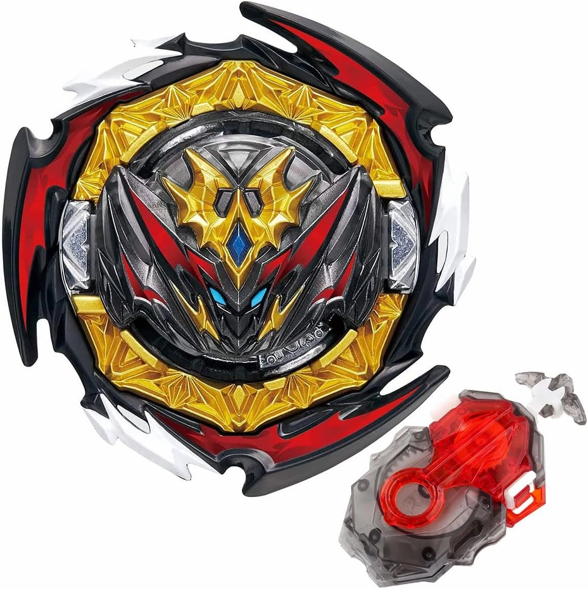 Konikiwa Battling String Bey Launcher Set, Dynamite Belial Top Burst Launcher, Compatible with All Bey Burst Series - Gray