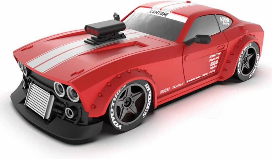 Kooteyybhyy RC Drift Car, Remote Control Car 1/32 Scale 4WD RC Drift Car, High Speed Drifting RC Cars with LED Light, Hobby RC Sport Racing Cars Model Vehicle Birthday Christmas for Adults-RTR