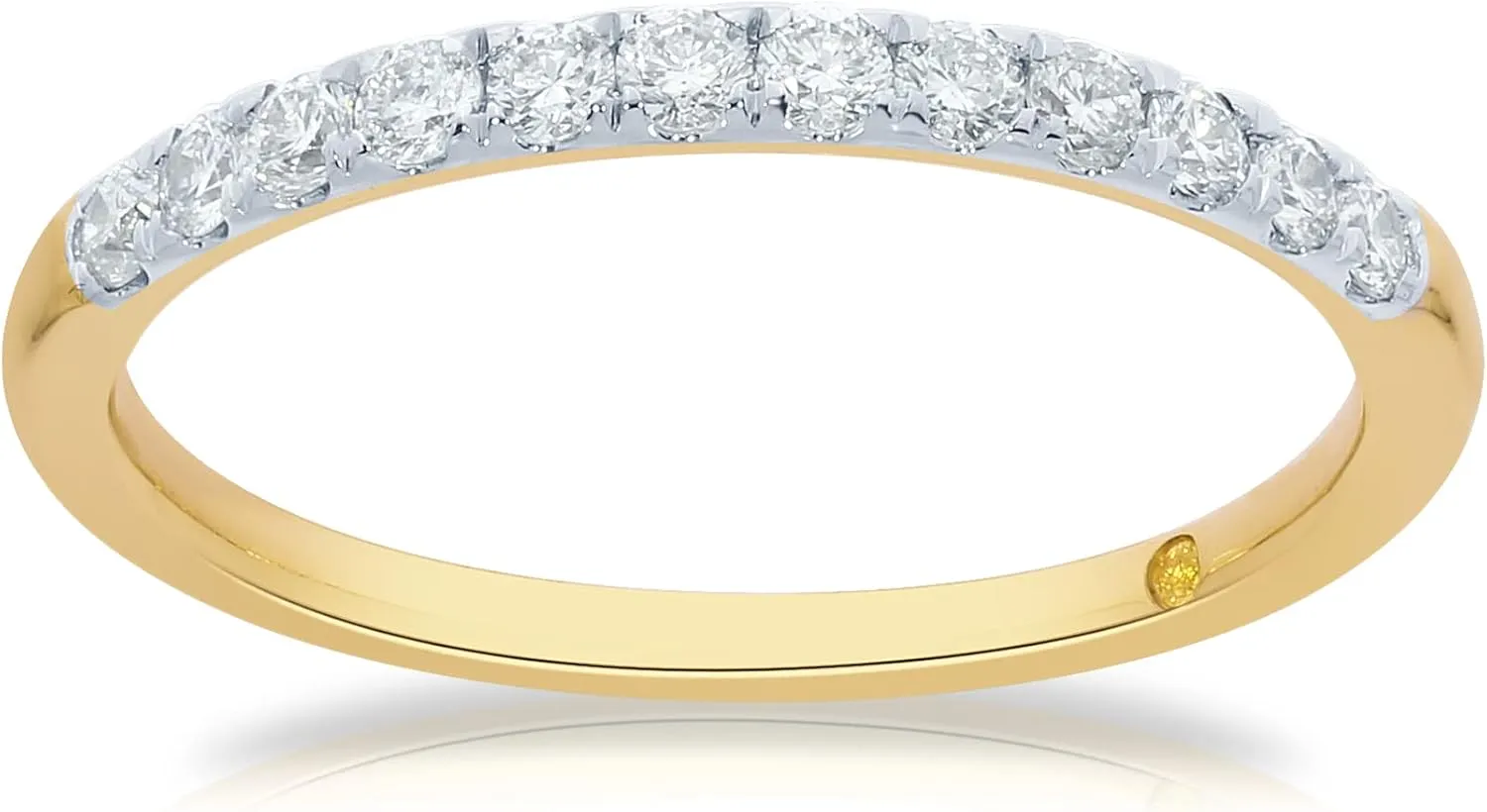 Lab Grown Diamond Wedding & Anniversary Bands for Women | 10K Yellow, White & Rose Gold Certified Diamond Rings, 1/10-1/2 Carat