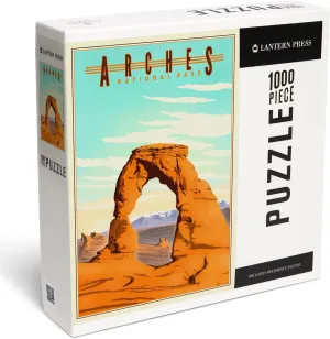 Lantern Press 1000 Piece Jigsaw Puzzle, Arches National Park, Lithograph