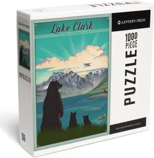 Lantern Press 1000 Piece Jigsaw Puzzle, Lake Clark National Park, Alaska, Lithograph