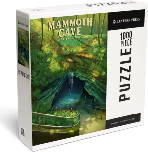 Lantern Press 1000 Piece Jigsaw Puzzle, Mammoth Cave National Park, Oil Painting