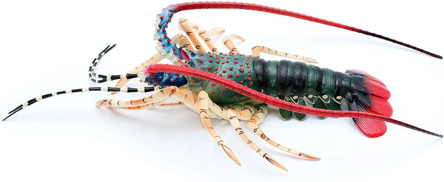 Large Lobster Toys Sea Life Animal Toys Ocean World Realistic Marine Animal Creature Action Figure, Birthday Cake Copper for Kids