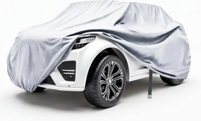 Large Kids Ride-On Toy Car Cover, Outdoor Wrapper Resistant Protection for Electric Battery Powered Children Wheels Toy Vehicles-Universal Fit, Water Resistant, UV Rain Snow Protection (Silver)
