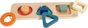 Leticia's Corner Montessori-Inspired 3D Shapes Puzzle, Toddler Geometric Puzzle
