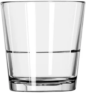 Libbey 15769 Restaurant Basics 12 Ounce Stacking DOF Glass - 24 / CS