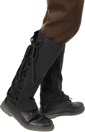 Linen Pirate Boot Covers Medieval Leg Gaiters for Renaissance Costume Accessories