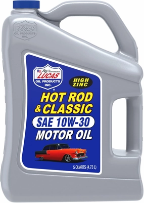 Lucas Oil 10679 Hot Rod & Classic Car SAE 10W-30 Motor Oil - 5 Quart