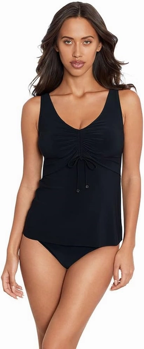 MagicSuit Women's Swimwear Morningstar Solid Arya Soft Cup Adjustable Tankini Top