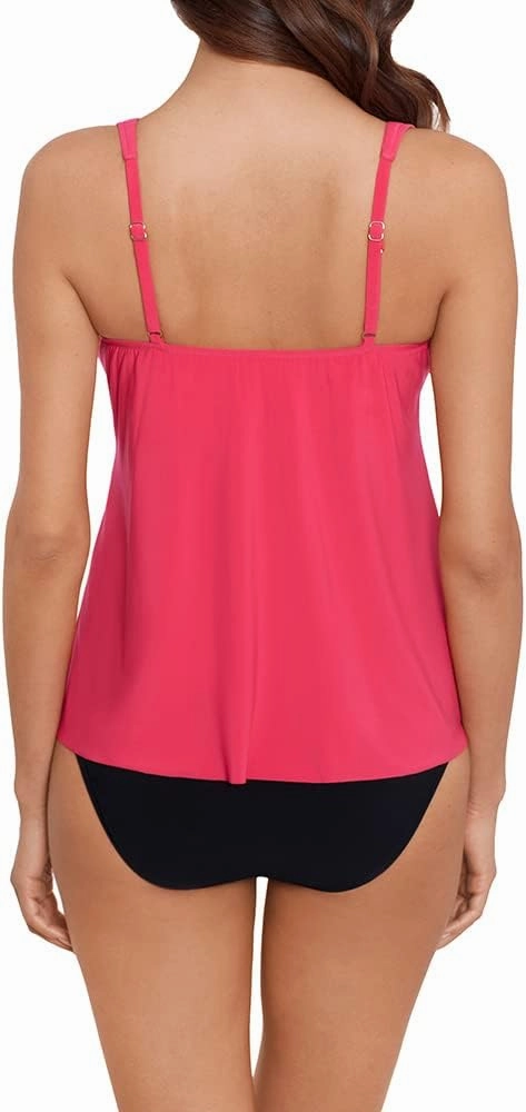 MagicSuit Women's Swimwear Morningstar Solid Arya Soft Cup Adjustable Tankini Top