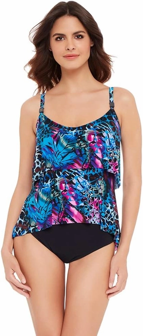 MagicSuit Women's Swimwear Muse Grace Soft Cup Adjustable Strap Tankini Bathing Suit Top Separate