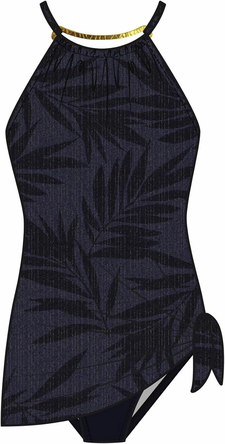 MagicSuit Women's Swimwear Parker Tummy Control Underwire Bra Swimdress with Adjustable Straps