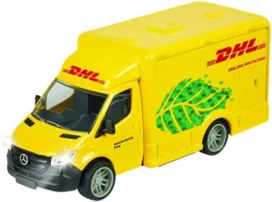 Majorette - Grand Series Delivery Van Mercedes-Benz Sprinter DHL, 15 cm, Scale 1:43 (15 cm), Made of Metal and Plastic, Light and Sound (213742000)
