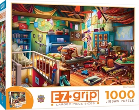MasterPieces 1000 Piece EZ Grip Jigsaw Puzzle for Adults, Family, Or Youth - Attic Treasures - 23.5"x34"