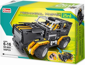 Mechanical Master R/C Block Car 2-in-1 Black Jeep Kit R/C Vehicle