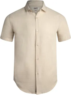 Mens Short Sleeve Button Down Shirts - Relaxed Fit Casual Collared Shirts for Men (Sizes: S-2XL)