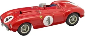 Metal Toy Vehicle 1:43 for Ferrari 375 Plus #4 1954 Le Mans Winner Red Alloy Rally Car Model Static Display Collection Scale Vehicles
