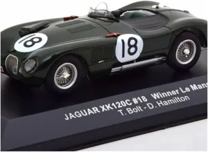 Metal Toy Vehicle 1:43 for Jaguar XK120 C 1953 Le Mans Champion Alloy Rally Car Model Static Ornament Collection Scale Vehicles