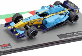 Metal Toy Vehicle 1:43 for F1 Racing Car Model Renault R24#7 2004 Racing Alloy Model Static Display Scale Vehicles