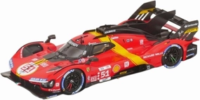 Metal Toy Vehicle 2023 Le Mans Endurance Race Winner 1/43 for Ferrari Simulation Miniature Resin Car Model 499P Looksmart Scale Vehicles