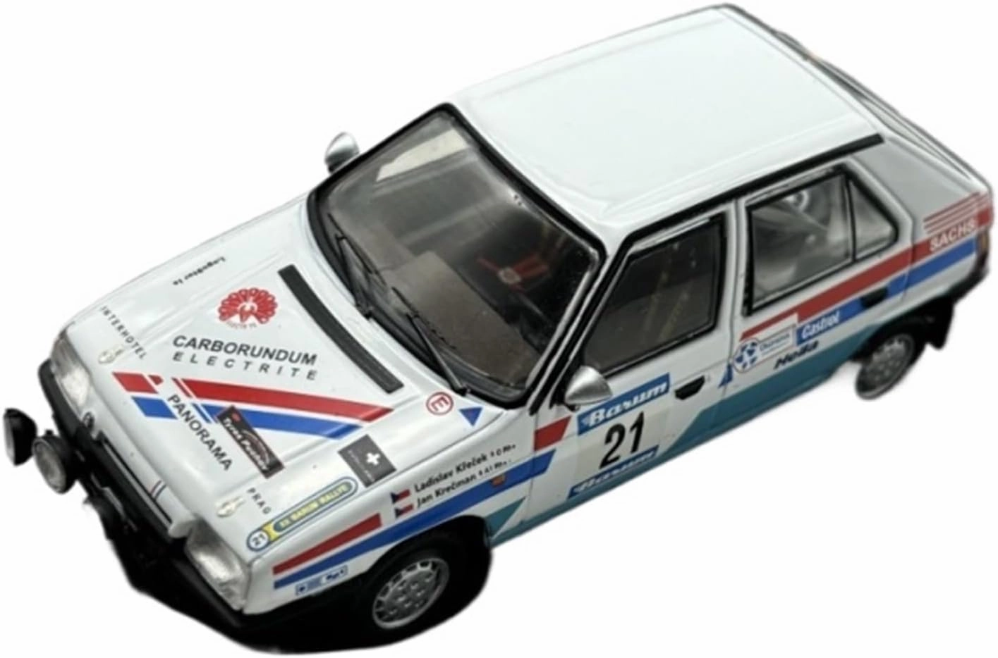 Metal Toy Vehicle Suitable for Car Lovers Racing Drivers Collectionfor Skoda 1/43 1990 136L IXO Rally Alloy Simulation Miniature Scale Vehicles