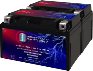 Mighty Max Battery YTZ10S 12V 8.6AH Replacement Battery compatible with Moose Racing 2113-0831 - 2 Pack