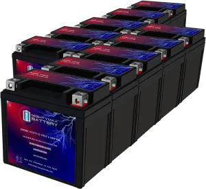 Mighty Max Battery YTZ7S 12V 6AH Replacement Battery compatible with Moose Racing MTZ7S - 10 Pack