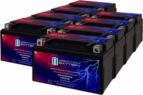 Mighty Max Battery YTX7A-BS 12V 6AH Replacement Battery compatible with Moose Racing MTX7A-BS - 8 Pack