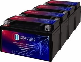 Mighty Max Battery YTX7A-BS Replacement Battery for Moose Racing MTX7A-BS - 4 Pack