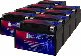 Mighty Max Battery YTZ10S 12V 8.6AH Replacement Battery compatible with Moose Racing 2113-0831 - 8 Pack