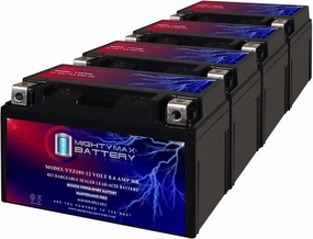 Mighty Max Battery YTZ10S 12V 8.6AH Replacement Battery compatible with Moose Racing CTZ10S - 4 Pack