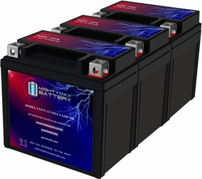 Mighty Max Battery YTZ7S 12V 6AH Replacement Battery compatible with Moose Racing 2113-0229 - 3 Pack