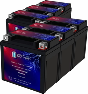 Mighty Max Battery YTZ7S 12V 6AH Replacement Battery compatible with Moose Racing MTZ7S - 6 Pack