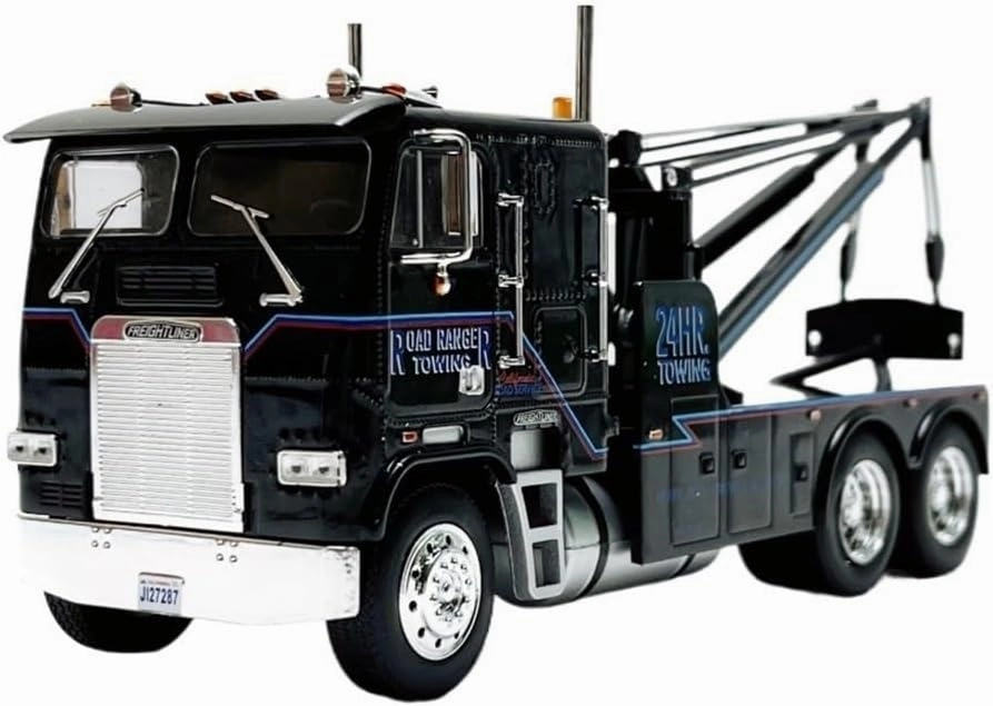 Mini Cars Replica 1/43 for Freightliner FLA Road Trailer 1987 Truck Model Die-cast Vehicles Desktop Decoration Race Car Birthday Party Decorations