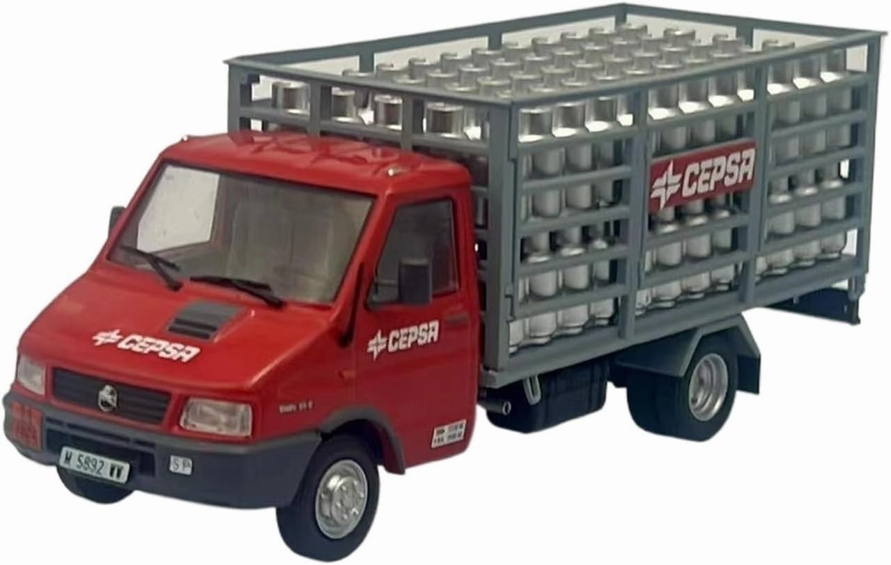 Mini Cars Replica 1/43 for Pegaso Daily Cepsa 1994 Iveco Delight Alloy Van Model Collection Display Room Decoration Race Car Birthday Party Decorations