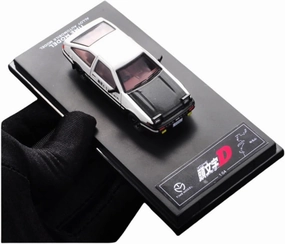 Mini Cars Replica 1:64 for Toyota AE86 Mazda RX-7 Cartoon Version Painting Alloy Car Model Supercar Metal Crafts Display Race Car Birthday Party Decorations(White B)