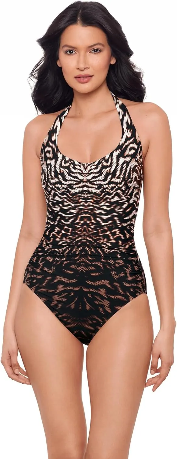Miraclesuit Women's Utopia Adjustable Halter Underwire One Piece Swimsuit