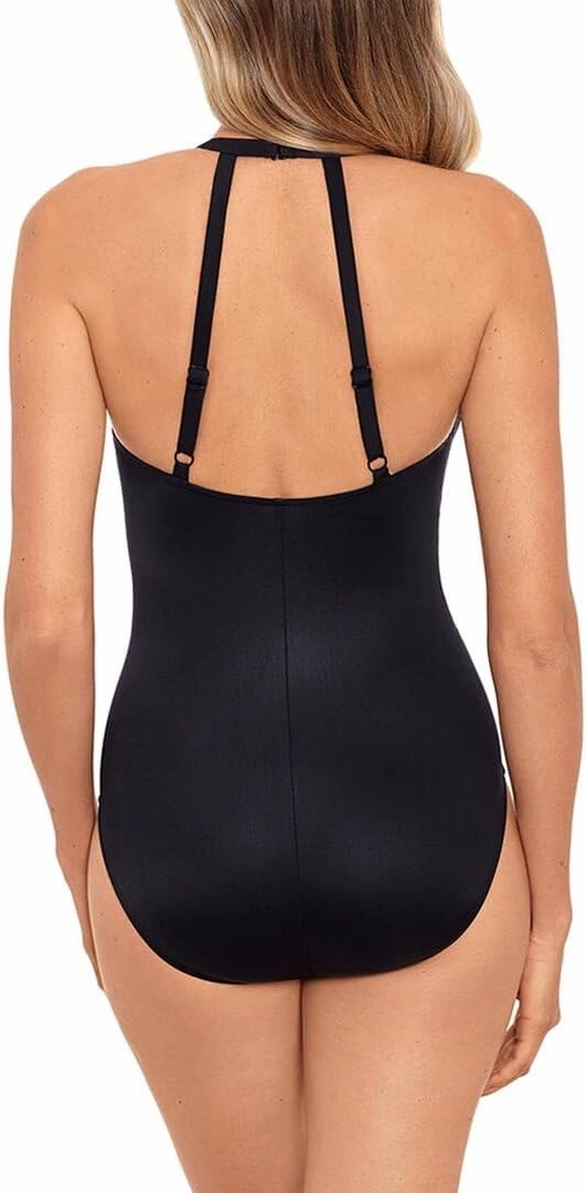 Miraclesuit Women's Swimwear Illusionist Wrapture Halter Soft Cup One Piece Swimsuit