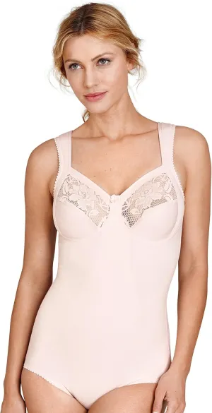 Miss Mary of Sweden Lovely Lace Shaping Womens Non-Wired Cotton Body