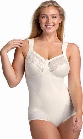 Miss Mary of Sweden Lovely Lace Shaping Womens Non-Wired Cotton Body