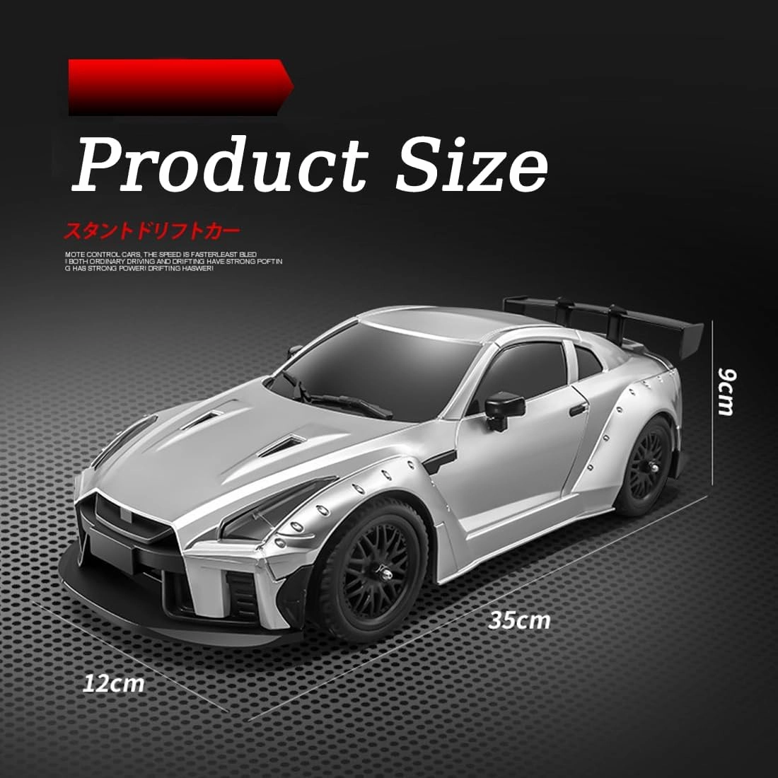 MN-268 RC Drift Car, 1:16 Scale 2.4G Full-Proportional Control RWD RC Car with LED Lights & Gyro-Enhanced, RC Racing Toy for Hobbyiost