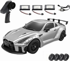 MN-268 RC Drift Car, 1:16 Scale 2.4G Full-Proportional Control RWD RC Car with LED Lights & Gyro-Enhanced, RC Racing Toy for Hobbyiost