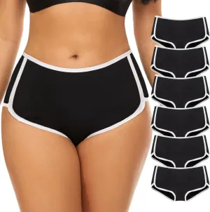Mordlanka Women Boyshorts Underwear Cotton Panties Stretch Boxer Brief…