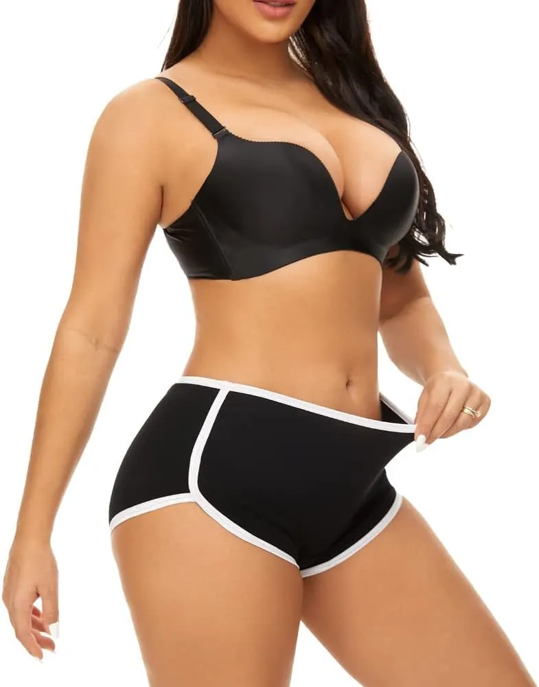 Mordlanka Women Boyshorts Underwear Cotton Panties Stretch Boxer Brief…