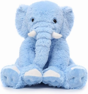 MorisMos Large Elephant Stuffed Animal, 19.6inch Soft Stuffed Elephant Plush Companion Gifts for Girls Boys, Blue