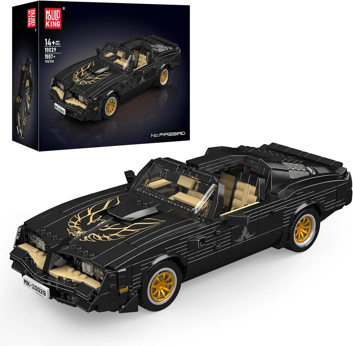 Mould King 10029 Car Model Toys MOC Bricks Collectible Sports Car Building Blocks, Racing Car Building Kits for Kids and Adult, Static Version 1,557 Pieces