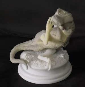 Mu See Studio Tyrannosaurus Rex Baby Scene Statue Tyrannosauridae Dinosaur Figure Realistic Resin Animal Model Toys T-Rex Collector Decor Gift for Adult GK (Unpainted)