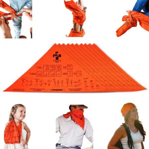 Multi Tool - Tourniquet, Triangle Bandage, Arm Sling, Pressure Bandage and Splint - Survival Kit for Kids & Adults, First Aid Kit Survival Essentials - Emergency Essentials Pack, 10-Pack