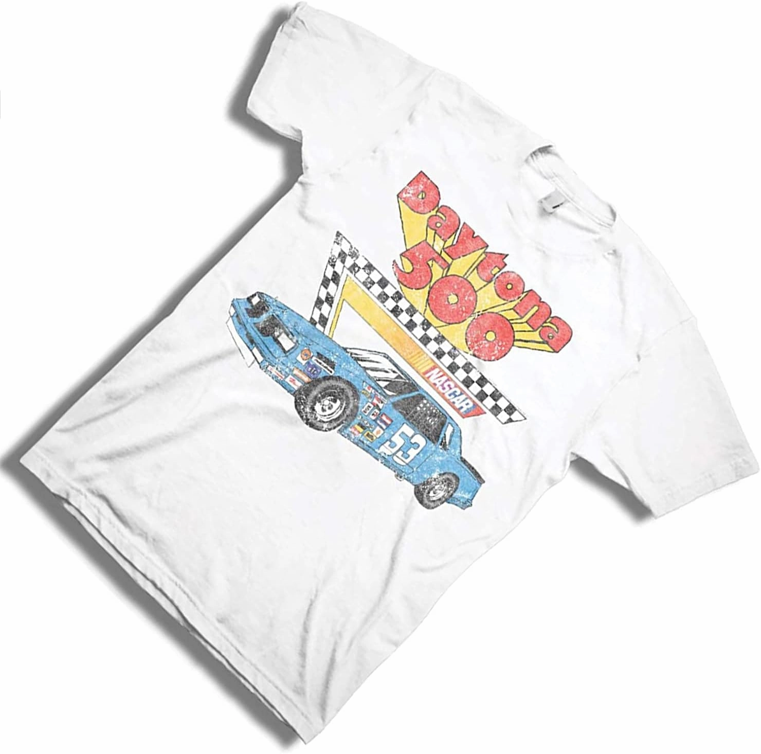 NASCAR Vintage Daytona 500 Shirt - Vintage Race Car Racing Mens Graphic T-Shirt