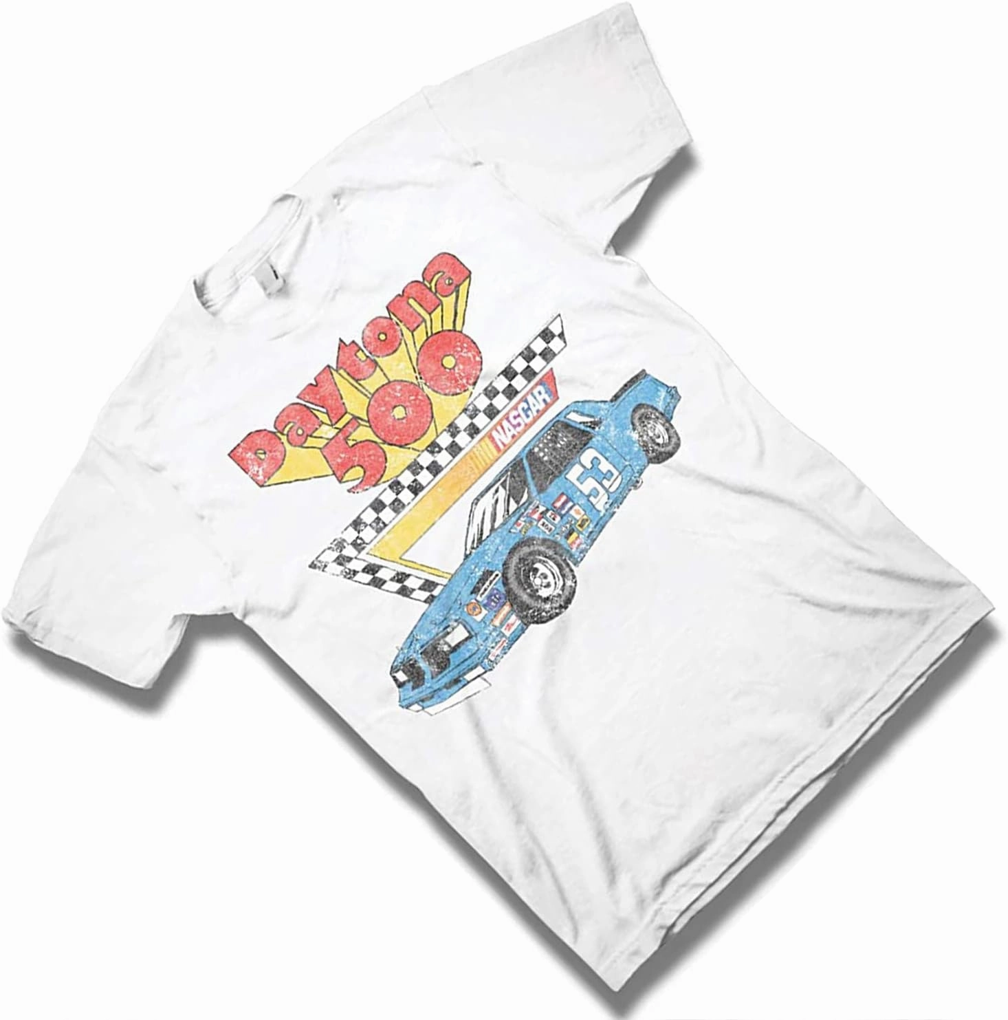 NASCAR Vintage Daytona 500 Shirt - Vintage Race Car Racing Mens Graphic T-Shirt